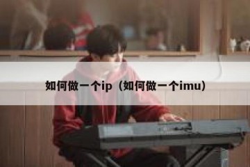 如何做一个ip（如何做一个imu）