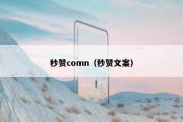 秒赞comn（秒赞文案）