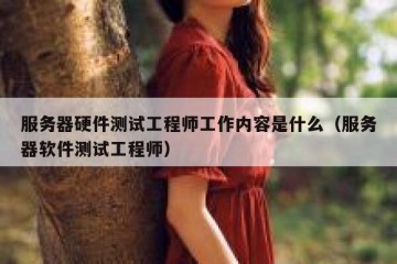 服务器硬件测试工程师工作内容是什么（服务器软件测试工程师）