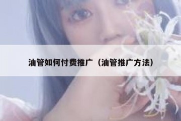 油管如何付费推广（油管推广方法）