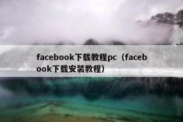 facebook下载教程pc（facebook下载安装教程）