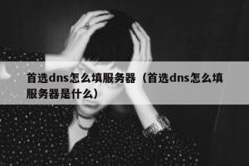 首选dns怎么填服务器（首选dns怎么填服务器是什么）
