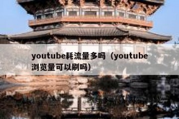 youtube耗流量多吗（youtube浏览量可以刷吗）