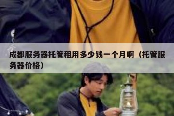 成都服务器托管租用多少钱一个月啊（托管服务器价格）