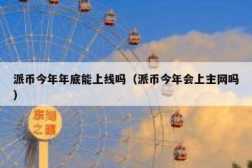 派币今年年底能上线吗（派币今年会上主网吗）