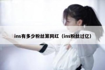 ins有多少粉丝算网红（ins粉丝过亿）