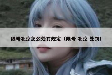 限号北京怎么处罚规定（限号 北京 处罚）