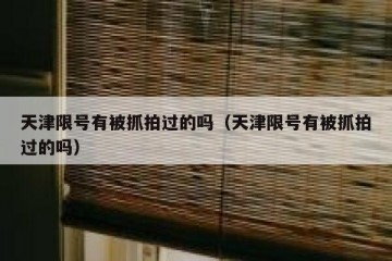 天津限号有被抓拍过的吗（天津限号有被抓拍过的吗）