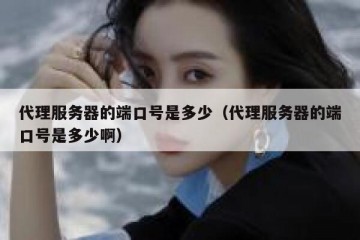 代理服务器的端口号是多少（代理服务器的端口号是多少啊）