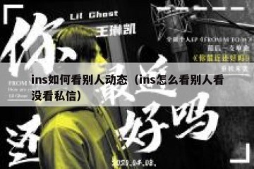 ins如何看别人动态（ins怎么看别人看没看私信）