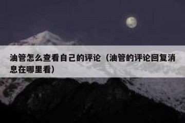 油管怎么查看自己的评论（油管的评论回复消息在哪里看）