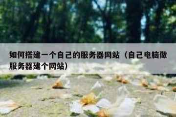 如何搭建一个自己的服务器网站（自己电脑做服务器建个网站）