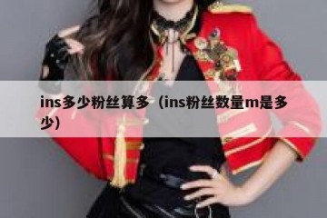 ins多少粉丝算多（ins粉丝数量m是多少）