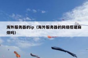 海外服务器的ip（海外服务器的网络搭建麻烦吗）