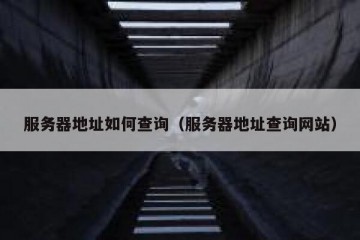 服务器地址如何查询（服务器地址查询网站）