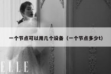 一个节点可以用几个设备（一个节点多少t）