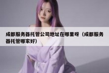 成都服务器托管公司地址在哪里呀（成都服务器托管哪家好）