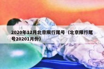 2020年12月北京限行尾号（北京限行尾号20201月份）