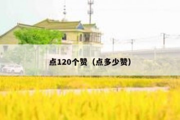 点120个赞（点多少赞）
