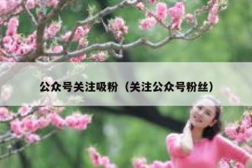 公众号关注吸粉（关注公众号粉丝）
