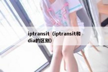 iptransit（iptransit和dia的区别）