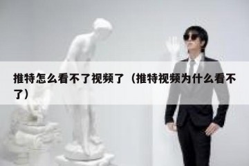 推特怎么看不了视频了（推特视频为什么看不了）
