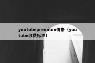 youtubepremium价格（youtube收费标准）
