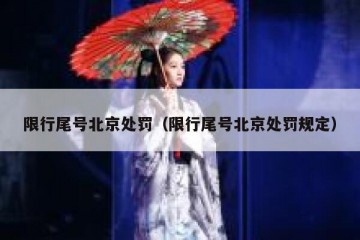 限行尾号北京处罚（限行尾号北京处罚规定）
