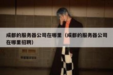 成都的服务器公司在哪里（成都的服务器公司在哪里招聘）