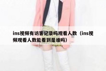 ins视频有访客记录吗观看人数（ins视频观看人数能看到是谁吗）