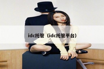 idc托管（idc托管平台）