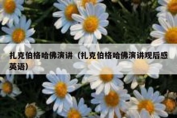 扎克伯格哈佛演讲（扎克伯格哈佛演讲观后感英语）