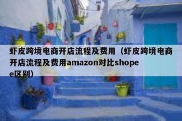 虾皮跨境电商开店流程及费用（虾皮跨境电商开店流程及费用amazon对比shopee区别）