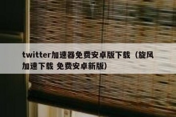 twitter加速器免费安卓版下载（旋风加速下载 免费安卓新版）