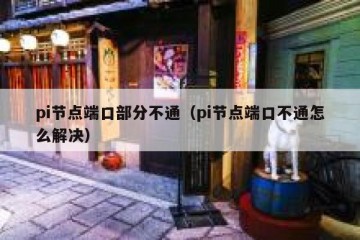 pi节点端口部分不通（pi节点端口不通怎么解决）