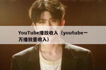 YouTube播放收入（youtube一万播放量收入）