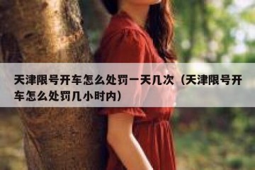 天津限号开车怎么处罚一天几次（天津限号开车怎么处罚几小时内）