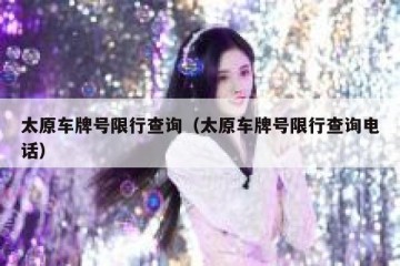 太原车牌号限行查询（太原车牌号限行查询电话）