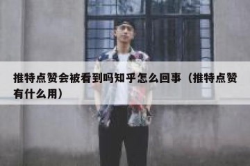 推特点赞会被看到吗知乎怎么回事（推特点赞有什么用）