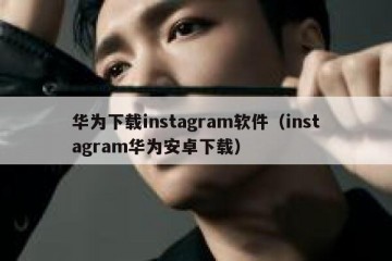 华为下载instagram软件（instagram华为安卓下载）
