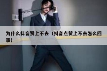 为什么抖音赞上不去（抖音点赞上不去怎么回事）