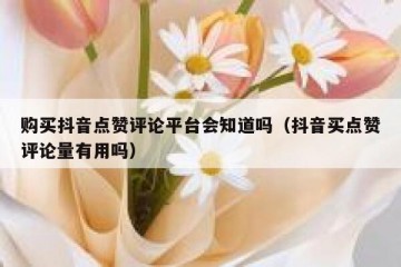 购买抖音点赞评论平台会知道吗（抖音买点赞评论量有用吗）