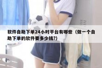 软件自助下单24小时平台有哪些（做一个自助下单的软件要多少钱?）