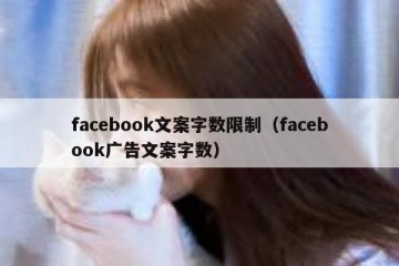 facebook文案字数限制（facebook广告文案字数）