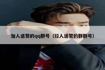 加人送赞的qq群号（拉人送赞的群群号）