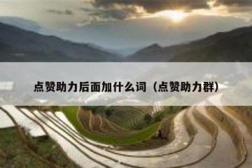 点赞助力后面加什么词（点赞助力群）