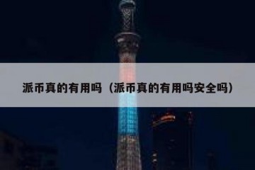 派币真的有用吗（派币真的有用吗安全吗）