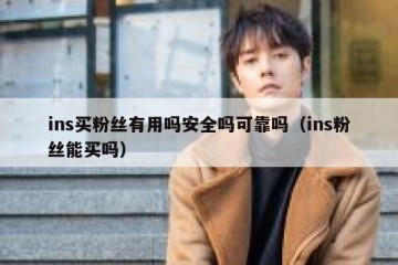 ins买粉丝有用吗安全吗可靠吗（ins粉丝能买吗）