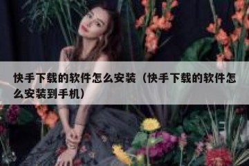快手下载的软件怎么安装（快手下载的软件怎么安装到手机）