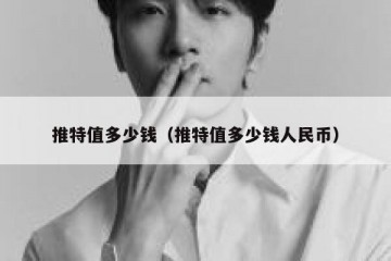 推特值多少钱（推特值多少钱人民币）
